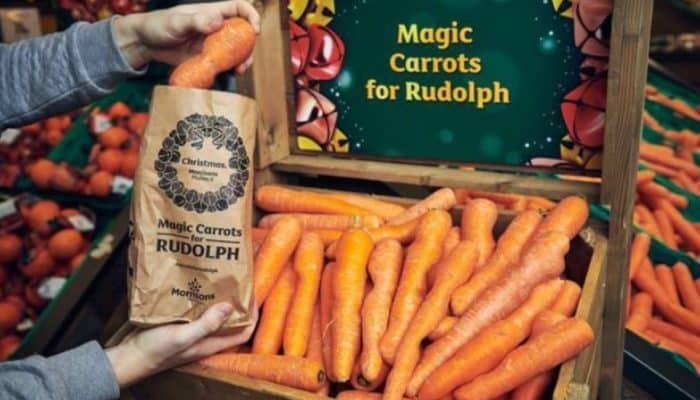 Free carrots for kids in Morrisons