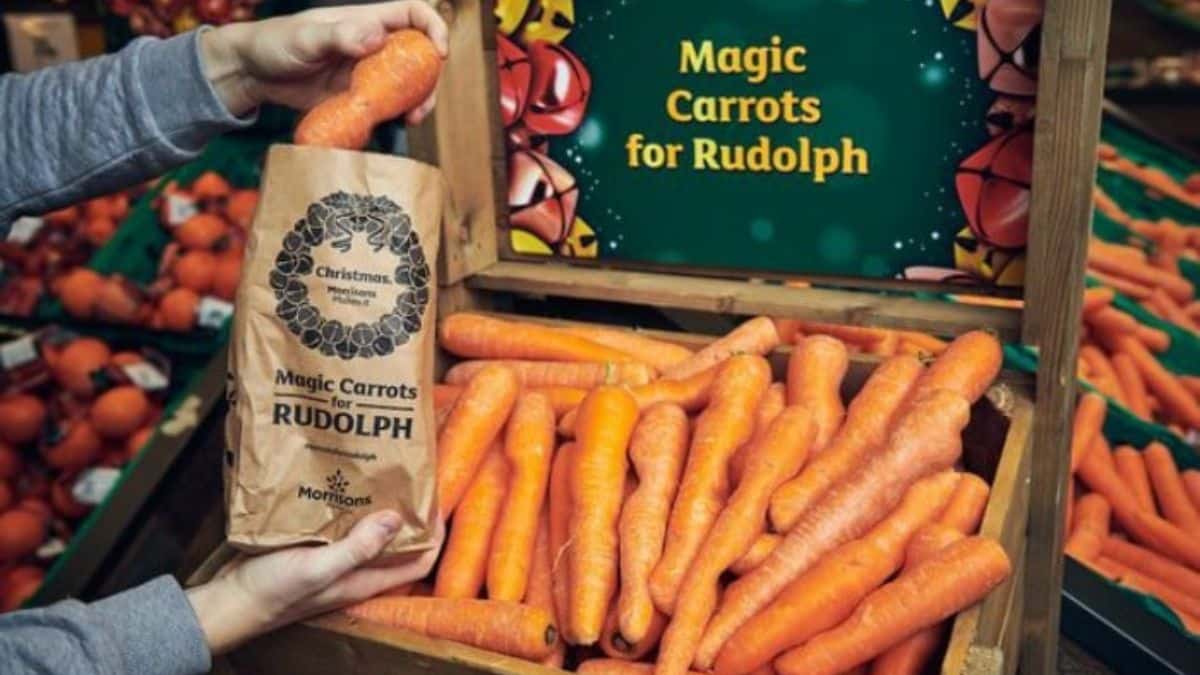 Free carrots for kids in Morrisons