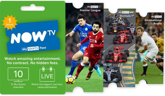 Sky sports now tv 1 month pass hot sale