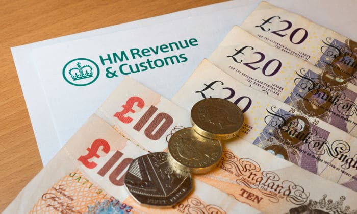 hmrc form and money