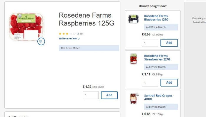 Aldi Tesco Price Match