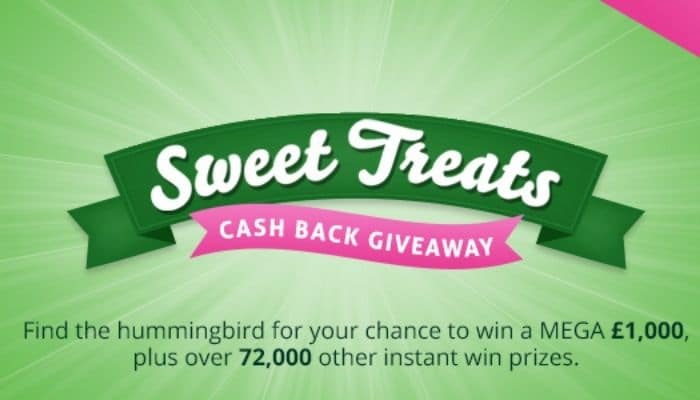 Tobcashback sweet treats giveaway 2021