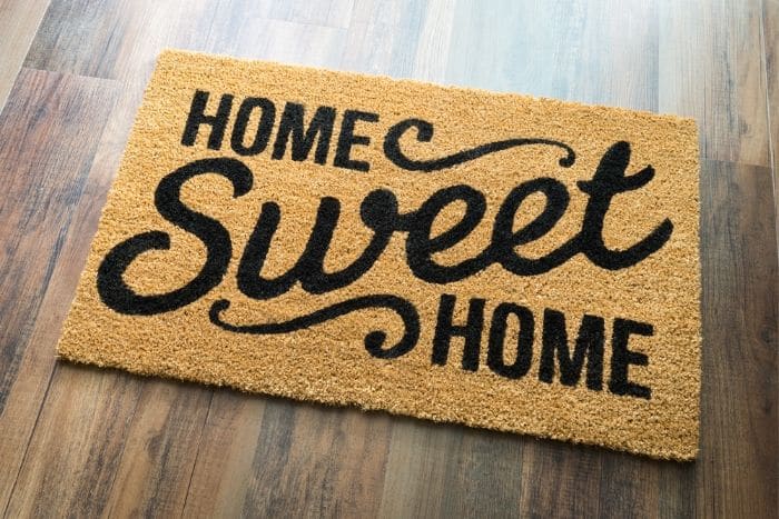 home sweet home door mat