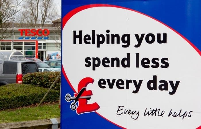 tesco every little helps sign