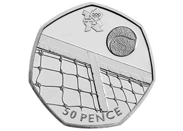 2011 Olympic Tennis 50p