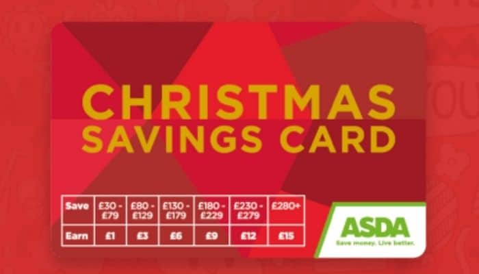 asda christmas savings card