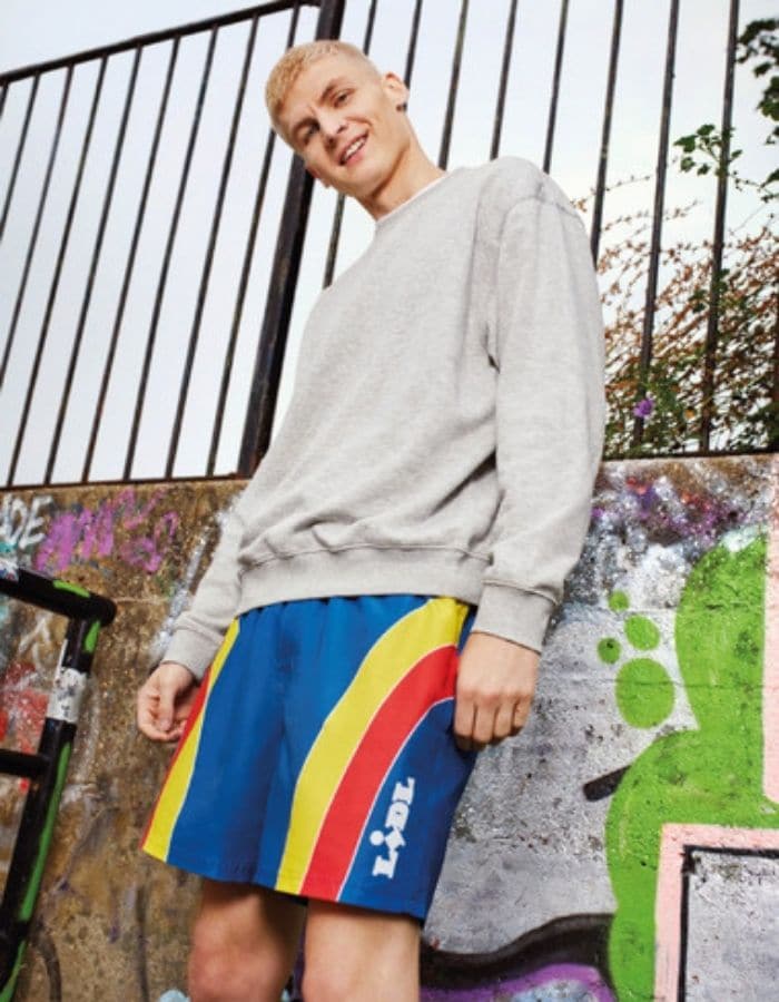 man wearing lidl by lidl shorts