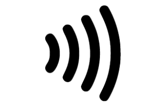 contactless wave symbol