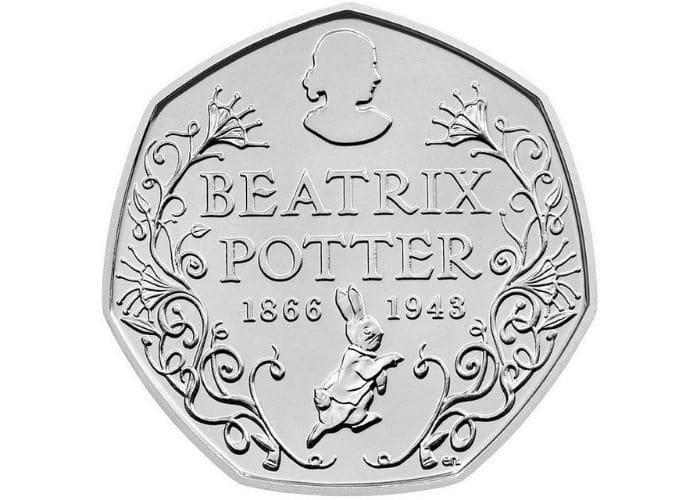 Beatrix Potter Portrait 50p 2016
