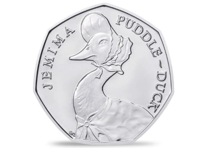 Jemima Puddle Duck 50p 2016