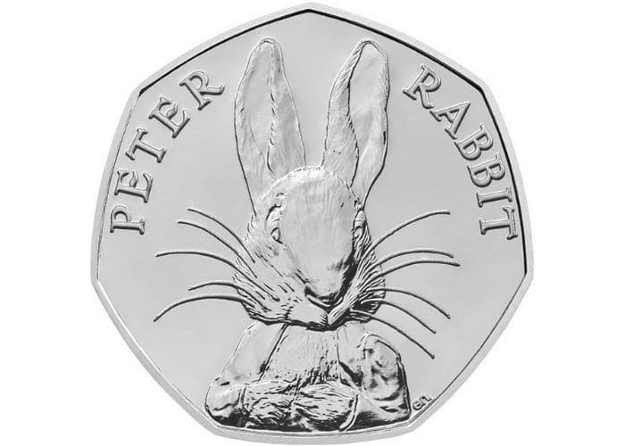 Peter Rabbit 50p coin 2016