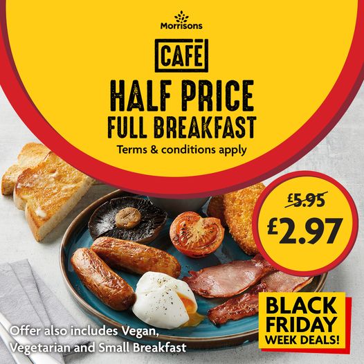 morrisons half price breakfast nov 21