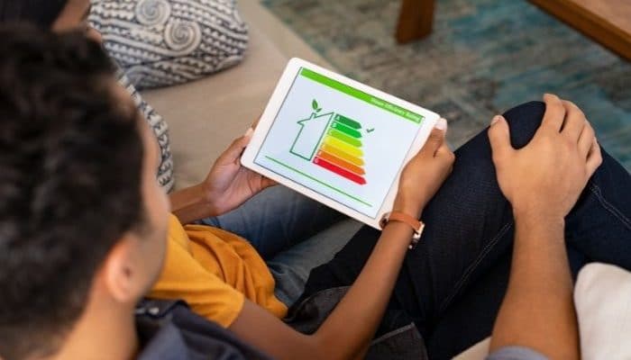 energy efficiency rating on tablet