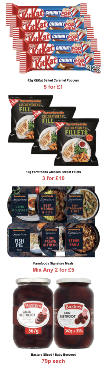 Farmfoods offers until 7 March 2022