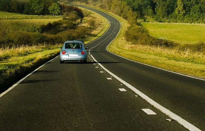 car on a road