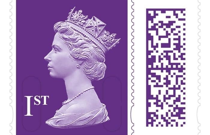 new barcoded 1st class stamp