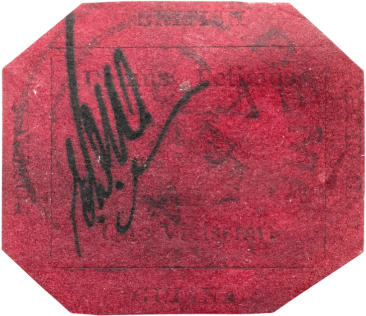 British Guiana 1c Magenta stamp