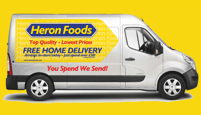 heron foods delivery van