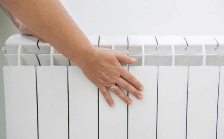 touching a radiator