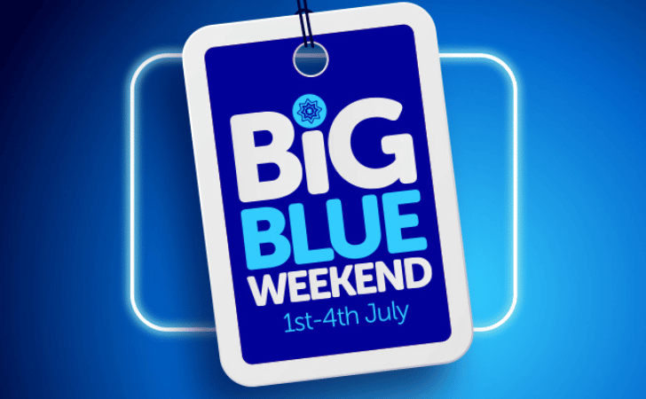 blc big blue weekend graphic