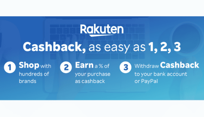 Cashback with Rakuten