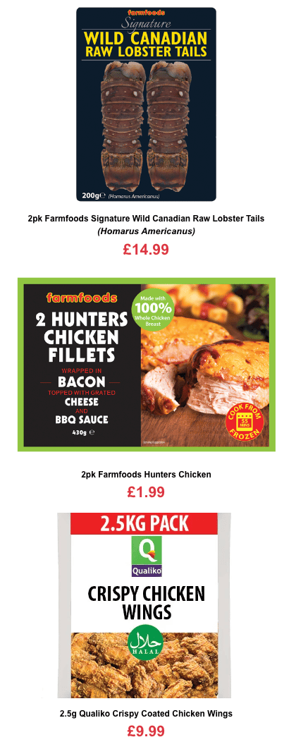 Farmfoods offers.until 5 Sept 22 