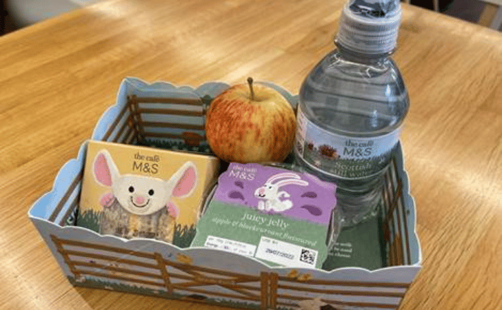 m&s kids lunch meal