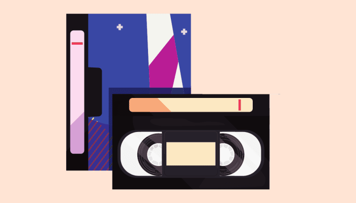VHS tape cartoon