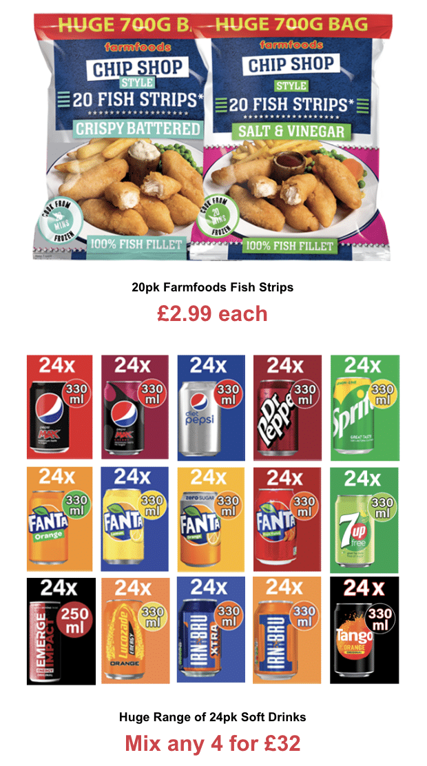 Farmfoods offers until 13 March 23