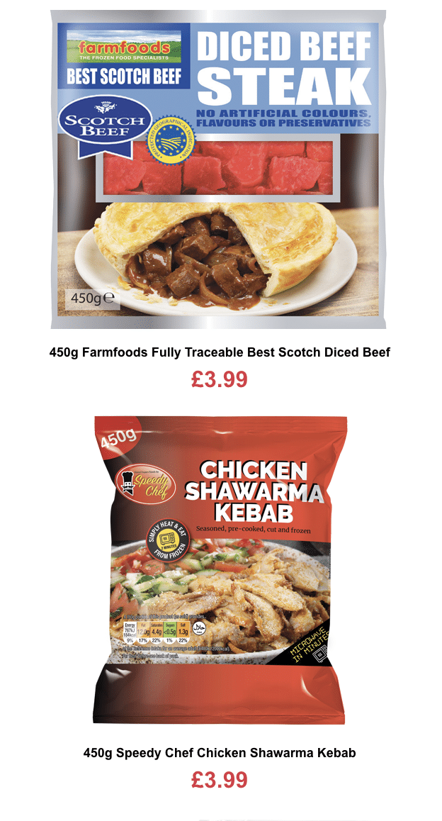 Farmfoods offers until 20 March 23
