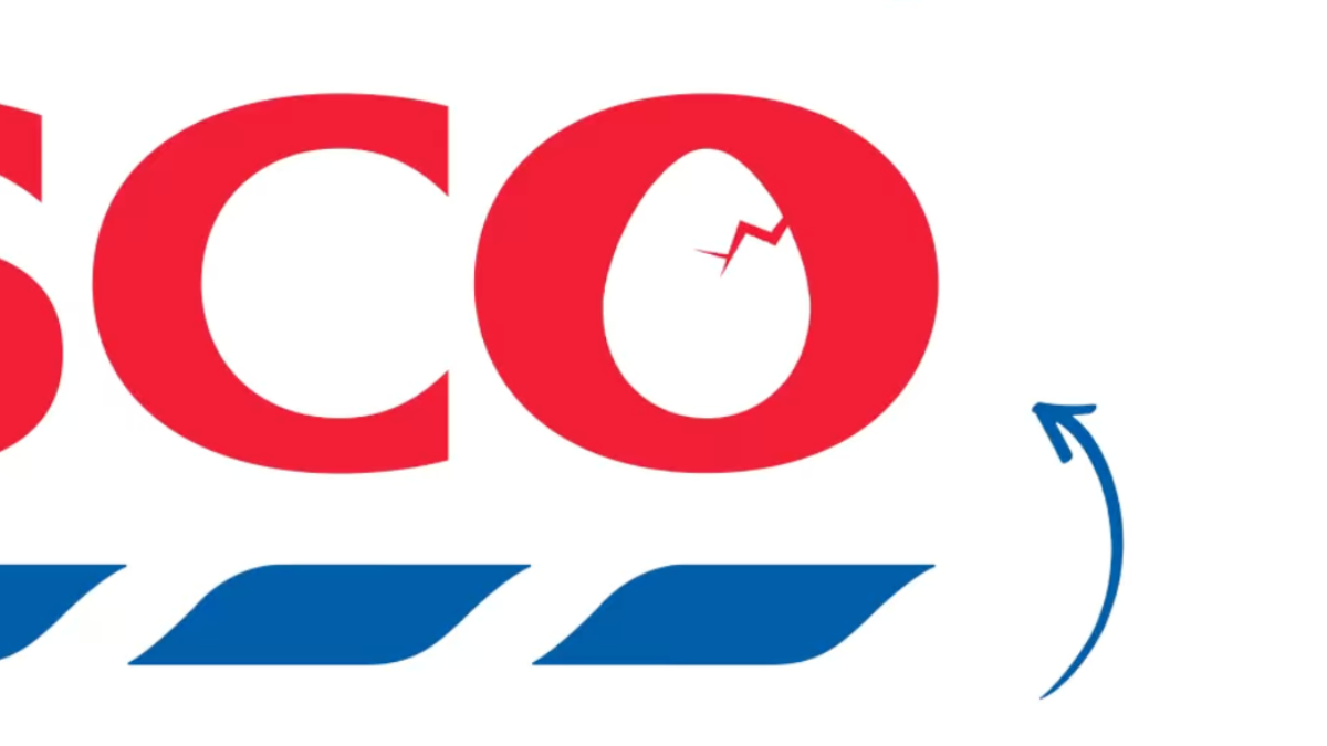 Tesco cracked egg logo