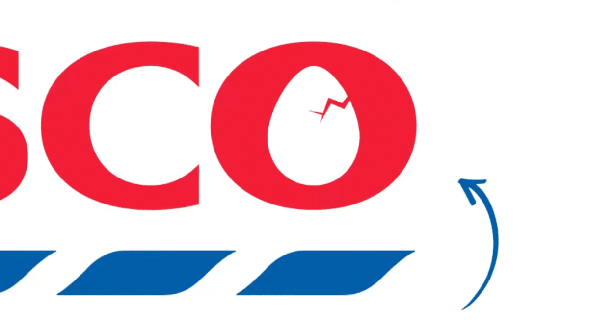 Tesco cracked egg logo