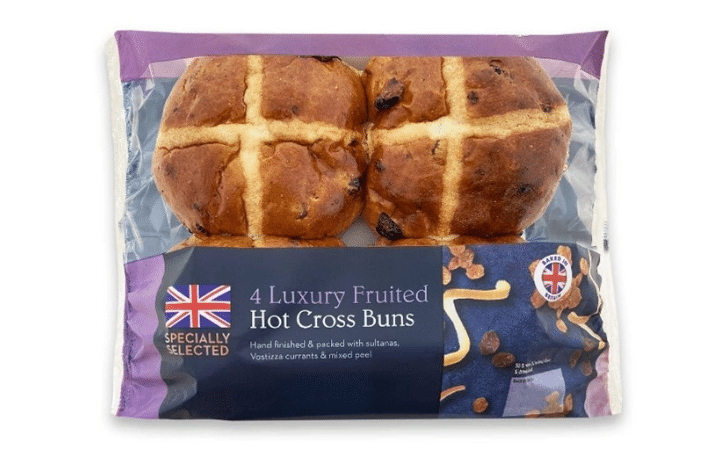 aldi hot cross bun