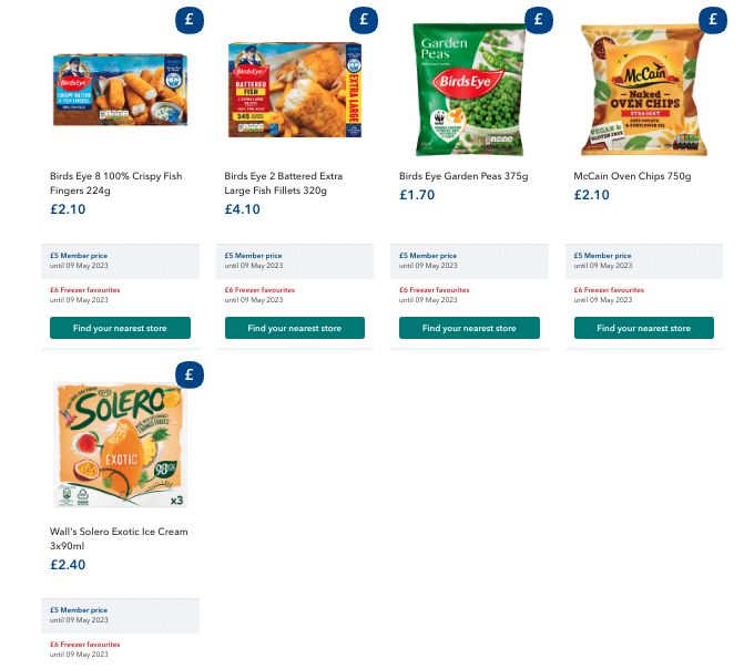 coop frozen meal deal April-May 23