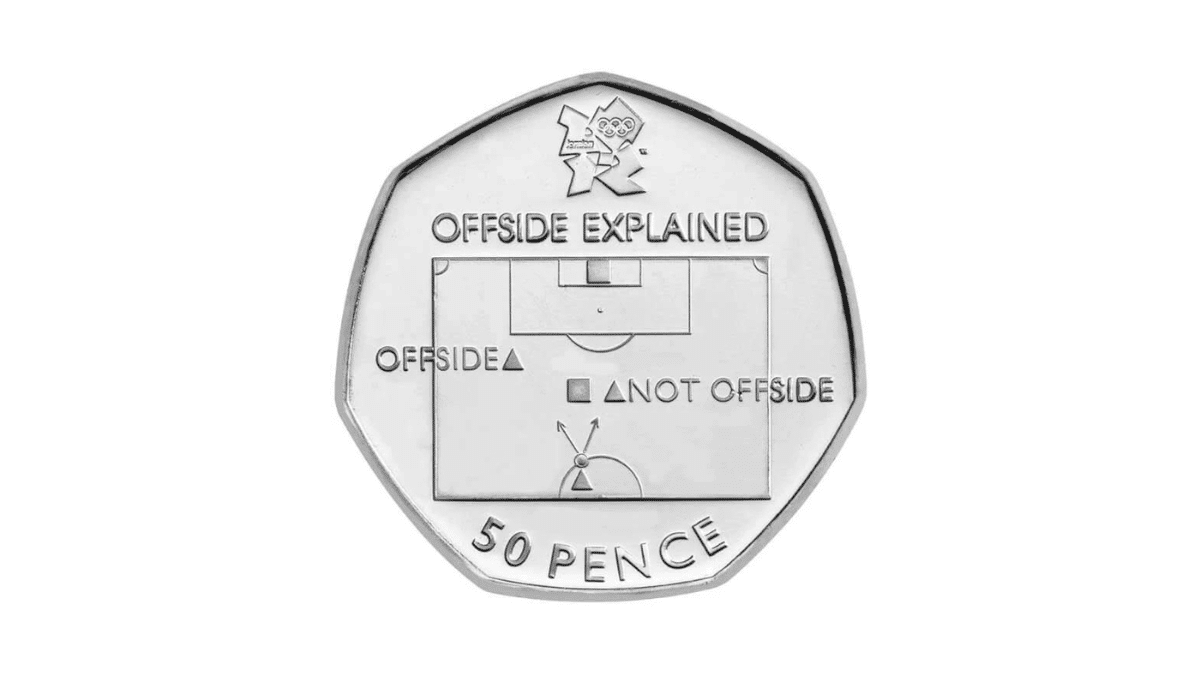 Football offside rule 50p