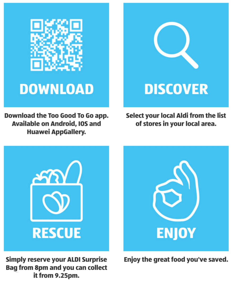 Explore our app to find and save Surprise Bags of food - Too Good To Go