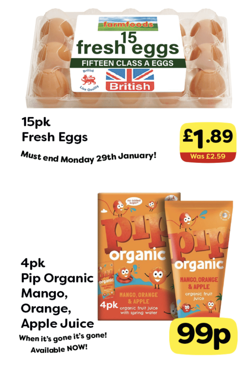 Farm food offer ends February 5th 24 