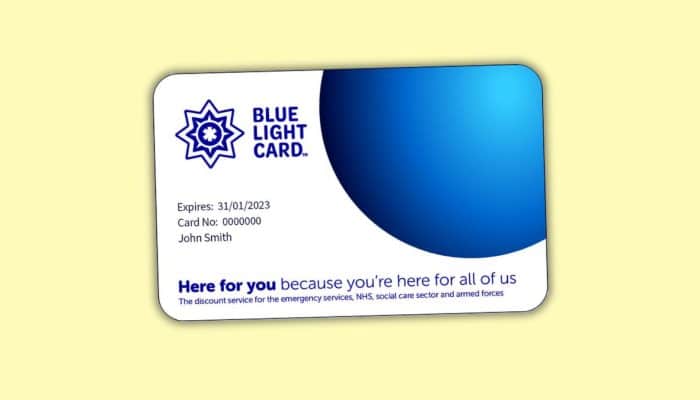 blue light card