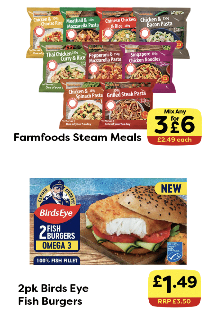 Farmfoods offers until 6 May 24