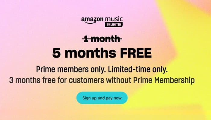 Amazon free music offer