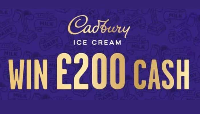 Win 200 cash with Cadbury ice cream