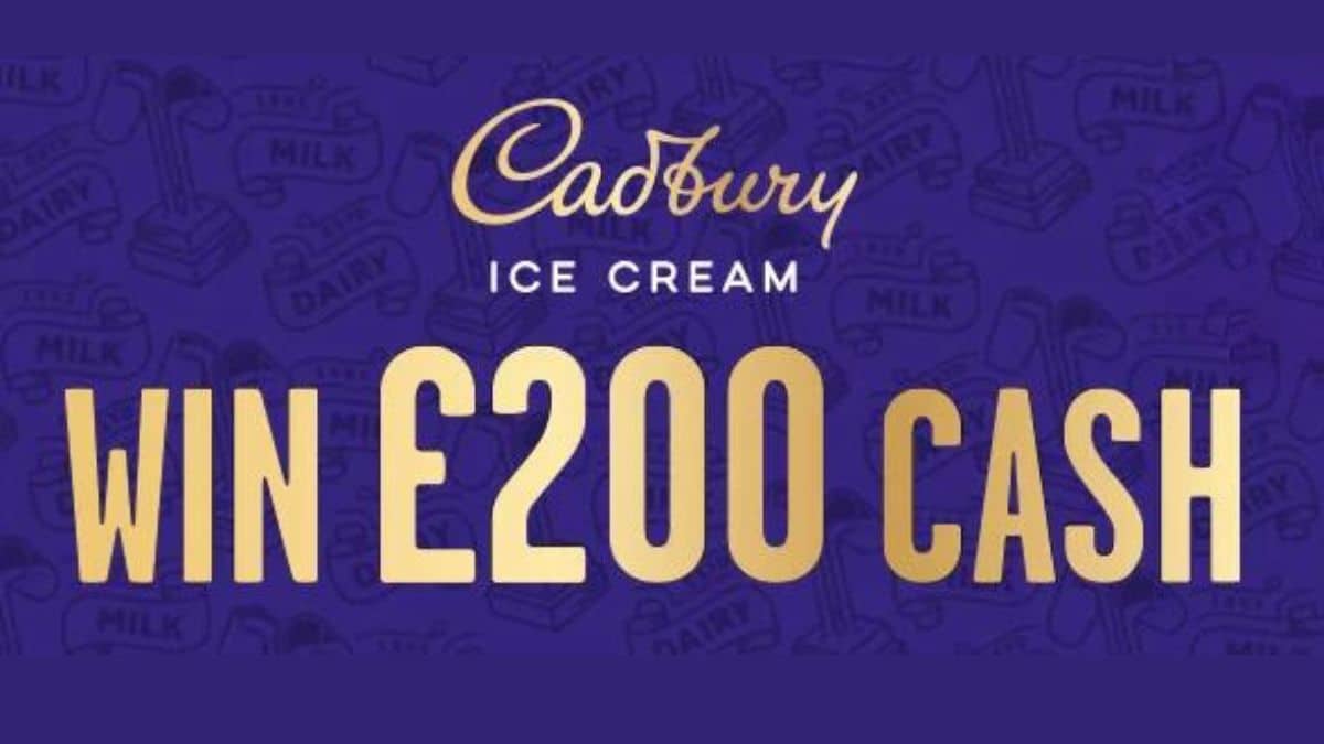 Win 200 cash with Cadbury ice cream