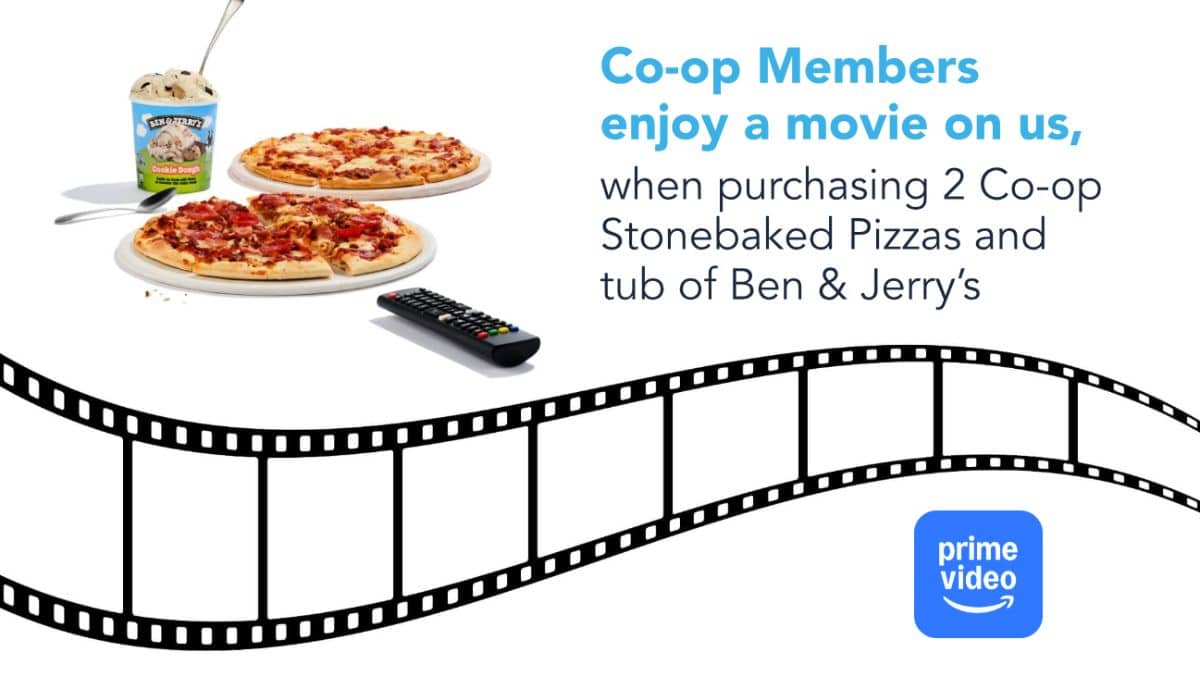 Rating a free Amazon Prime Film with Co-op’s £5 pizza and ice cream deal!