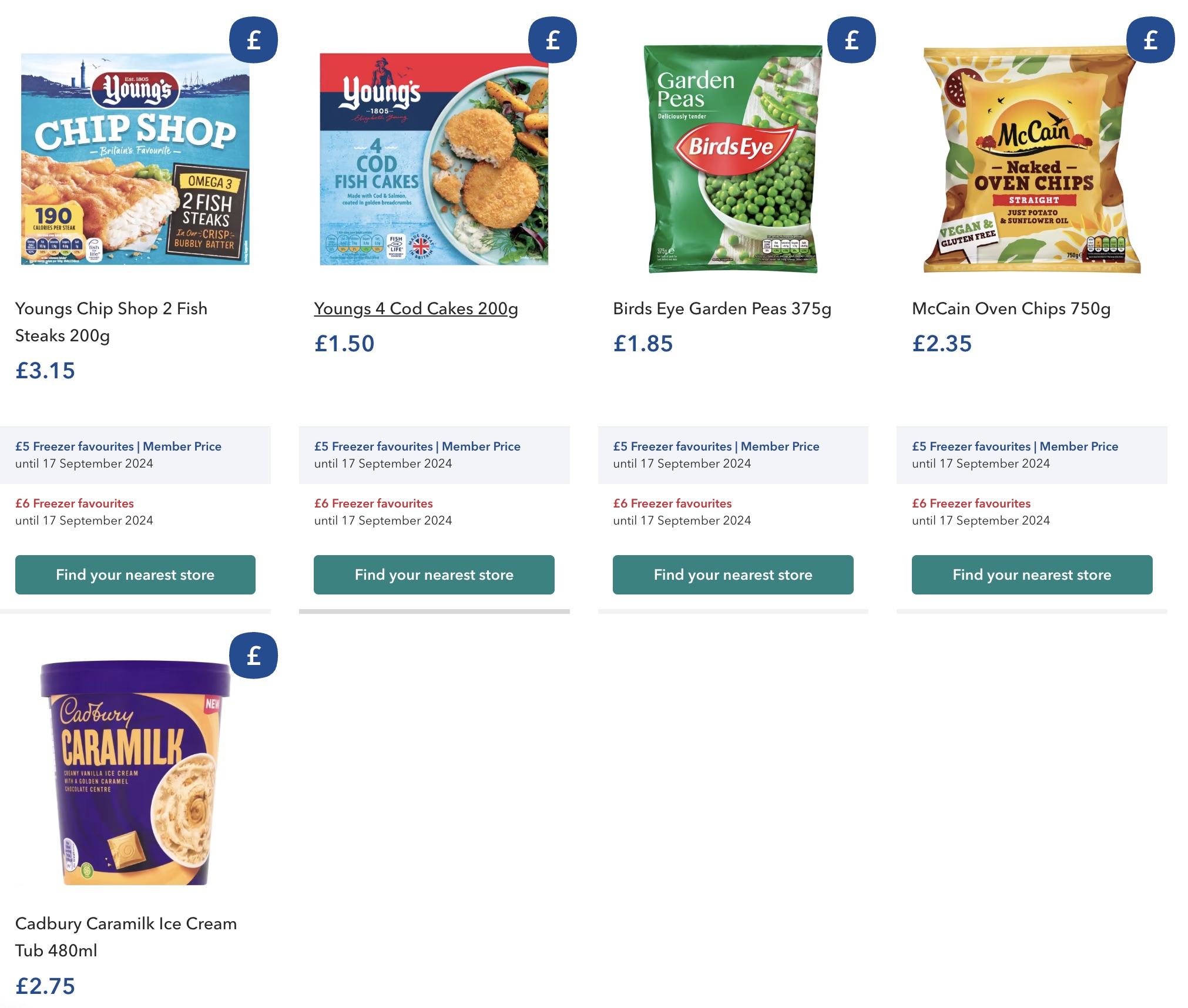 coop frozen meal deal