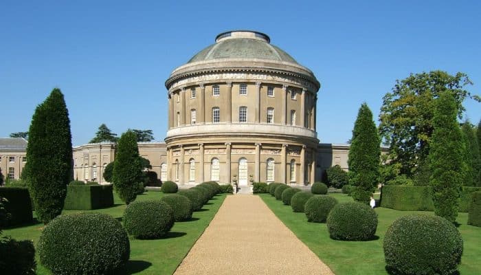 A photo of the front of Ickworth House