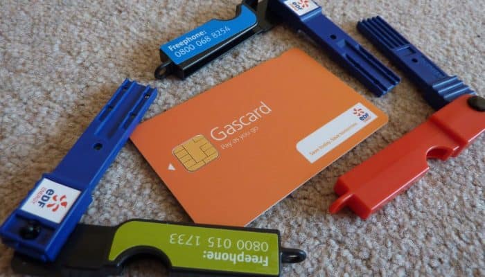 Energy prepayment keys and cards