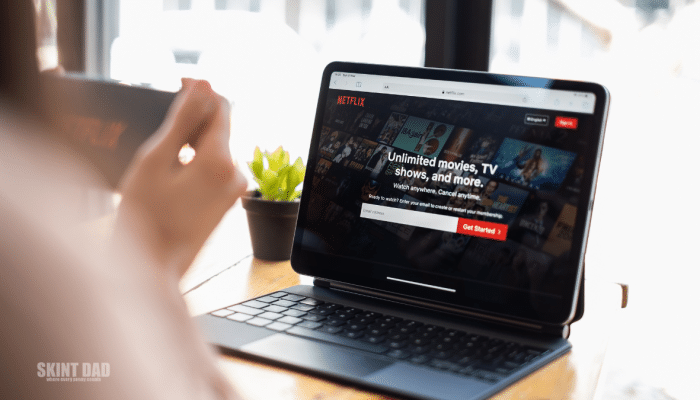 netflix on a laptop