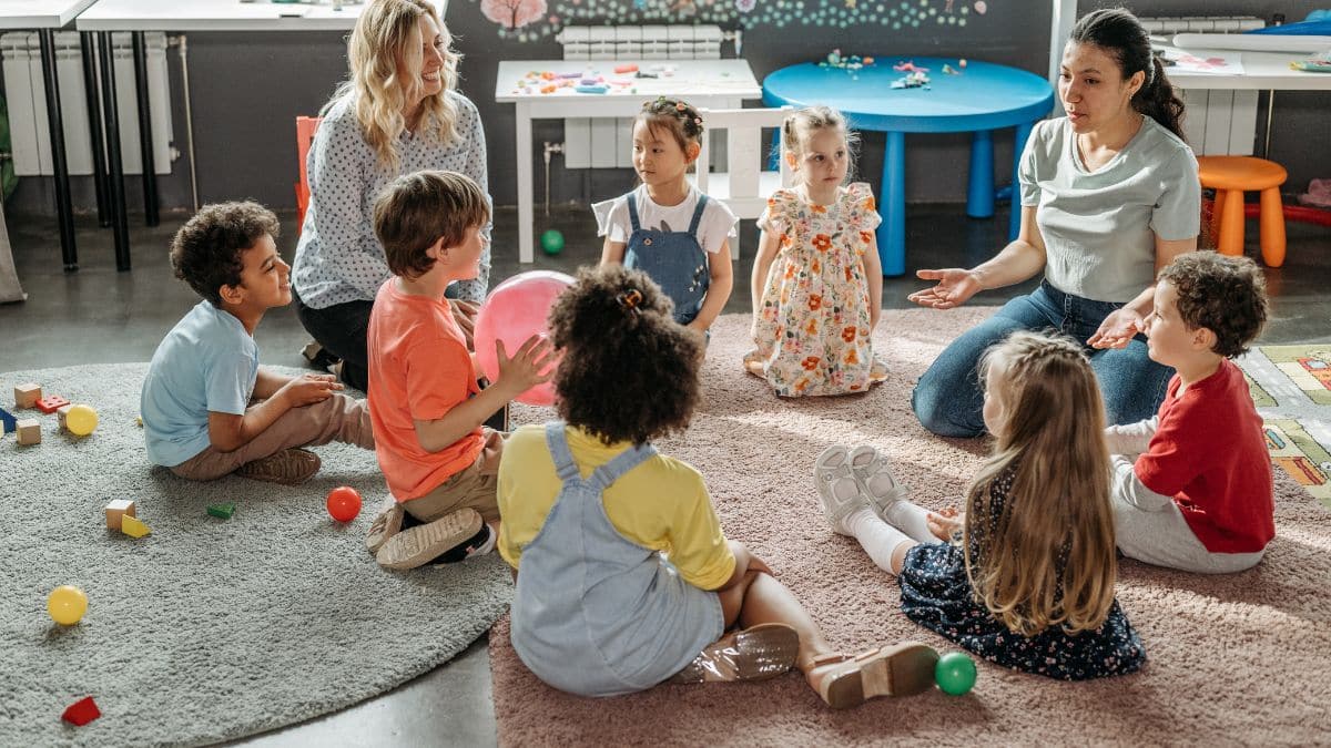 Children at a nursery