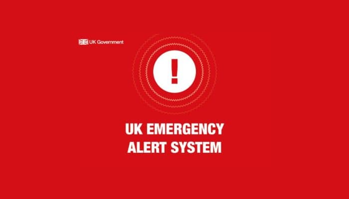 UK emergency alert system
