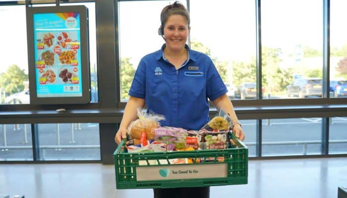 Aldi Too Good To Go food waste box